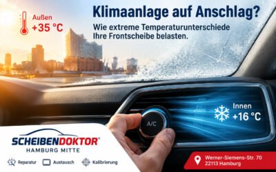 Klimaanlage auf Anschlag? Wie extreme Temperaturunterschiede Ihre Frontscheibe belasten