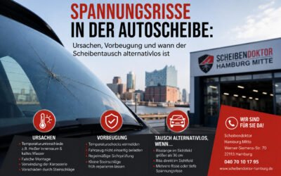 Spannungsriss Autoscheibe? Ursachen & Hilfe | Scheibendoktor Hamburg Mitte