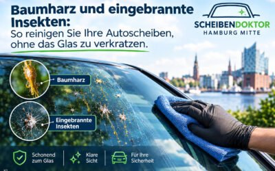 Baumharz und eingebrannte Insekten: So reinigen Sie Ihre Autoscheiben, ohne das Glas zu verkratzen